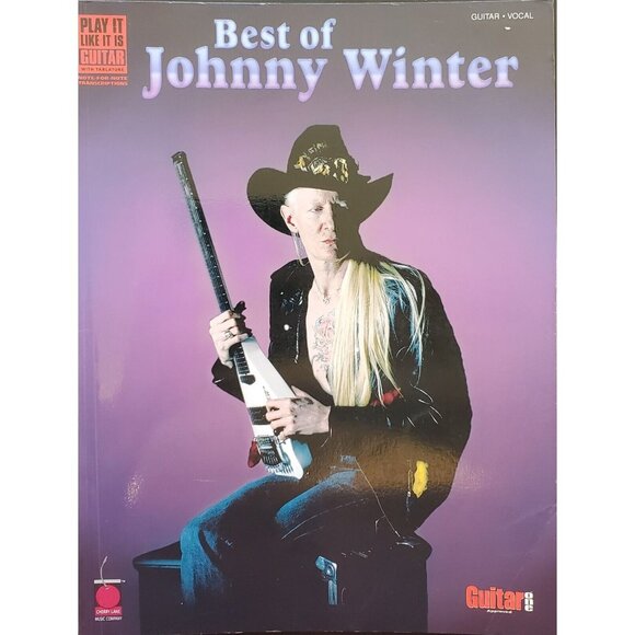 Johnny Winter The Best Of Vocal Guitar Tab Sheet Music Book s5 - Picture 1 of 5